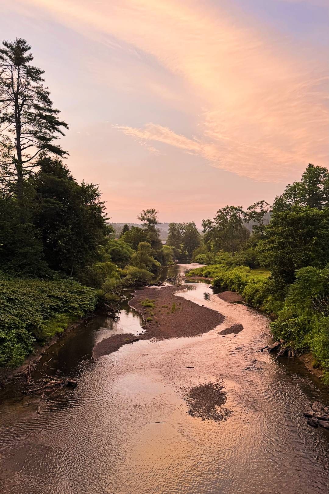 Sunset, actually, on the North Branch